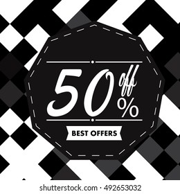 Black friday background with text, Vector illustration
