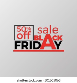 Black friday background with text, Vector illustration