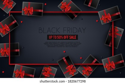 Fondo del Black Friday . Ilustración vectorial.