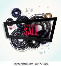 Black Friday background. Vector illustration