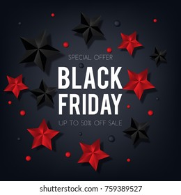  Black Friday background . Vector illustration.