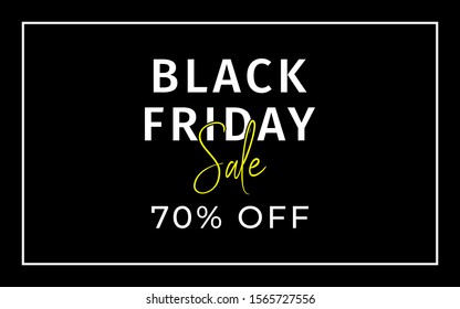 Black Friday. Background Black and White. Eps10 Vector