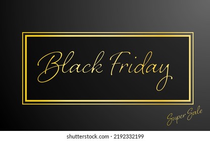 Black Friday Backgrounds Web graphics, black title frame on gold background