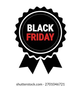 Black Friday badge vector design