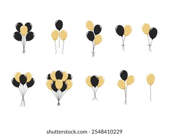 Black Friday Balloon Element Set