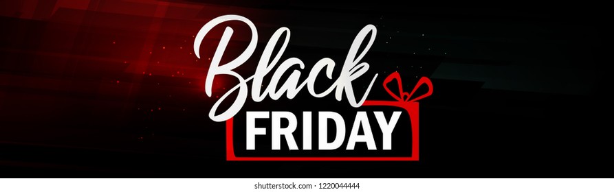 Black Friday Banner. Abstract Vector Black Friday Layout Background.