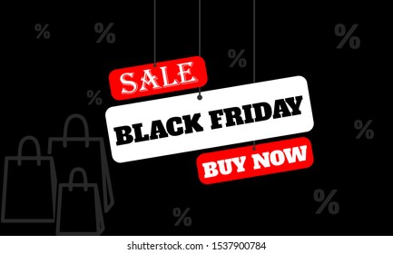 Black friday banner ads template vector