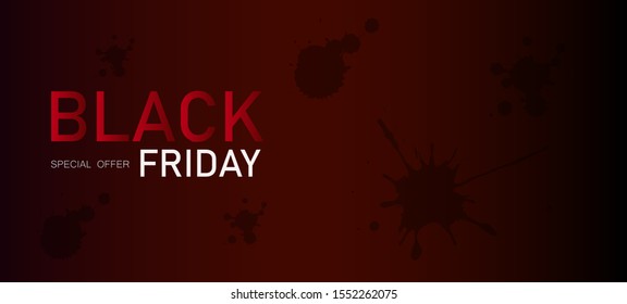black friday banner and background 