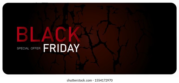 black friday banner and background