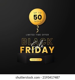 Banner y fondo del Black Friday