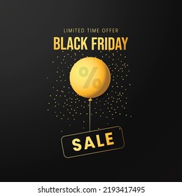 Black Friday Banner and Background