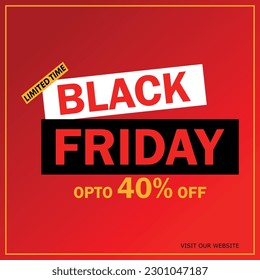 Diseño de fondo de banner de Black Friday. plantilla de banner de descuento. diseño de ilustración. ofrecer diseño de banner. fondo de descuento. diseño de banner web.