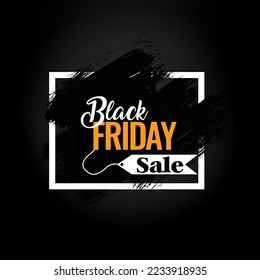 Black friday banner background with editable text effect