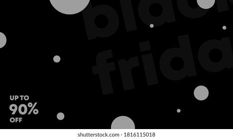 Black friday banner and background template vector. Flyer template for black friday