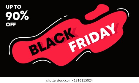 Black friday banner and background template vector. Flyer template for black friday