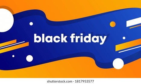 Black friday banner and background template vector. Flyer template for black friday.
