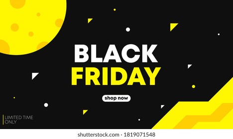 Black friday banner and background template vector. Flyer template for black friday.