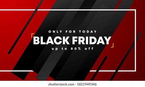 Black friday banner and background template vector. Flyer template for black friday.