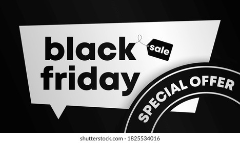 Black friday banner and background template vector. Flyer template for black friday.