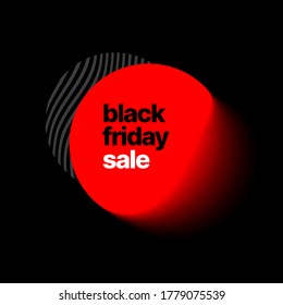 Black Friday banner with blur effect. Concept for sale banners, posters and cards. Vector illustration for special offer.