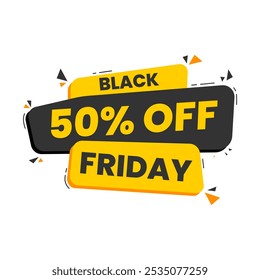 Diseño de Anuncio de viernes negro. Anuncio de promoción de oferta especial de Black Friday. Anuncio de descuento para la venta de viernes negro. Redes sociales, Anuncio de Web, insignia de venta