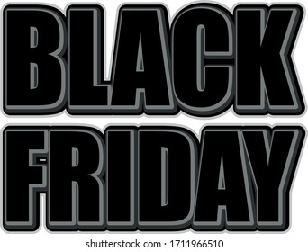 Black Friday Banner design suitable for fabric print / print on any colour. also colour can be edit with editable files. vector illustration design or any other print