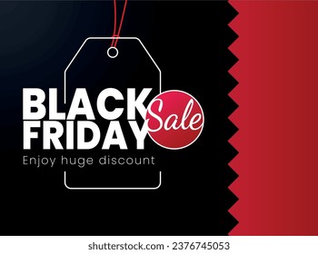 Black Friday Banner Design and Black Friday Tag Design