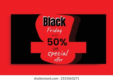  black friday banner design template 