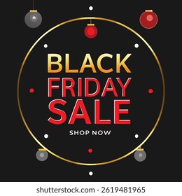 Black Friday banner design template for promotion