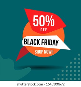 Black Friday Banner Design template.Discount sale Banner