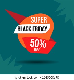 Black Friday Banner Design template.Discount sale Banner