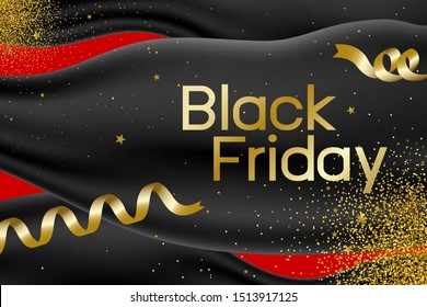 Black friday banner design vector illustration
