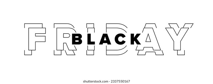 Diseño de pancartas del Black Friday. Ilustración del vector