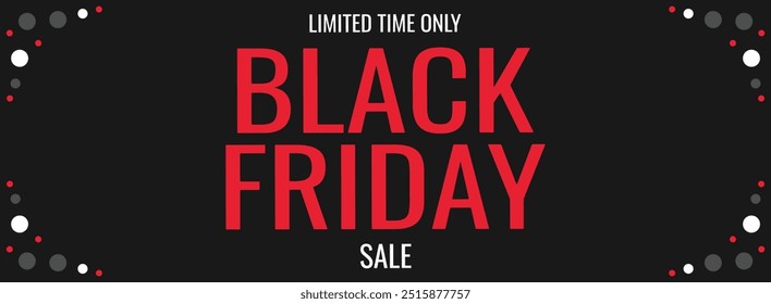 Black friday banner. Holiday Black friday sale poster. Sales holidays frame banner