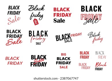 Banner del Black Friday, inscripciones marcadas. Diseño de oferta de descuento especial. Festival de descuentos. Vector.