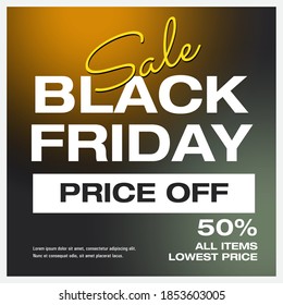 Black Friday banner layout design