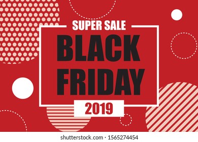 Black friday Banner With red Background vector image,Modern black friday sale banner template, 