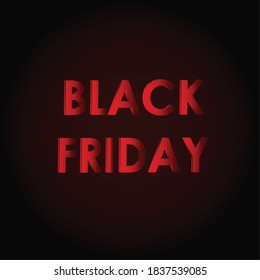 black friday banner in red black and yellow color