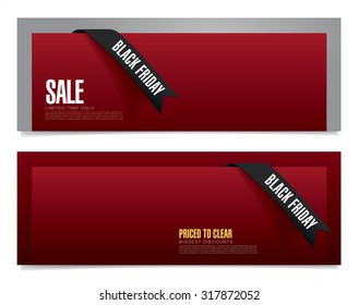 Black friday banner. Sale