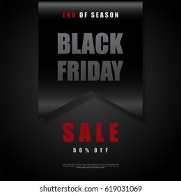 Black Friday banner ,sale concept,vector eps10.Illustration