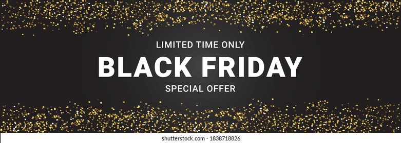 Black Friday banner, sale for shopping