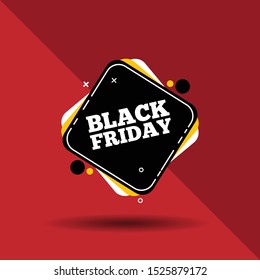 Black Friday Banner Sale. Template Design. Vector Illustration