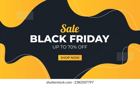 Black friday banner sale vector