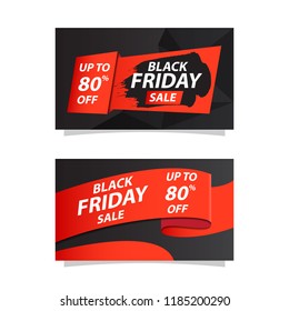 black friday banner set