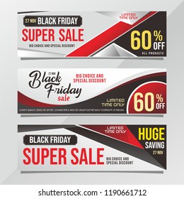 Black Friday banner set