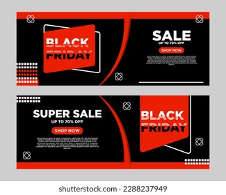 Black Friday banner. Social media vector illustration template for website and mobile website development, email and newsletter design, marketing materials