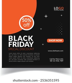 Black Friday Banner Social Media Post