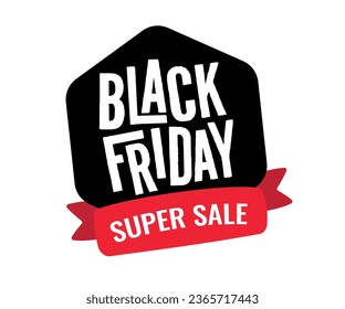 Black Friday banner. Special discount offer design. Product discount festival