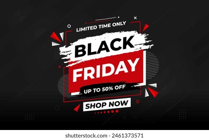 Black Friday banner. Special discount offer design. Product discount festival banner design. Black Friday Sale set. Flat Vector Illustration.