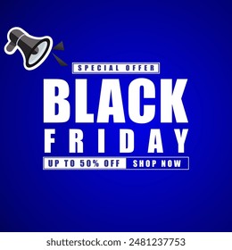 Anuncio del Viernes Negro. Diseño de oferta de descuento especial. Producto de descuento festival de diseño de Anuncio. Viernes Negro Rebajas set. Ilustración vectorial plana.